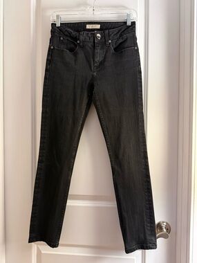 Burberry Faded Black Women’s Straight-Leg Mid Rise Denim Jeans
